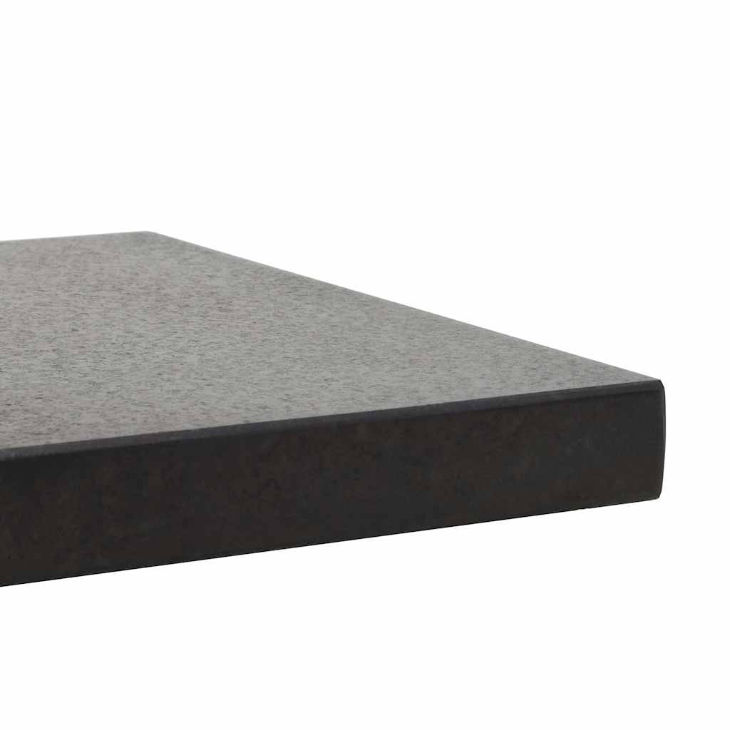 vidaXL Kwadratowa podstawa pod parasol, granitowa, 28,5 kg, czarna
