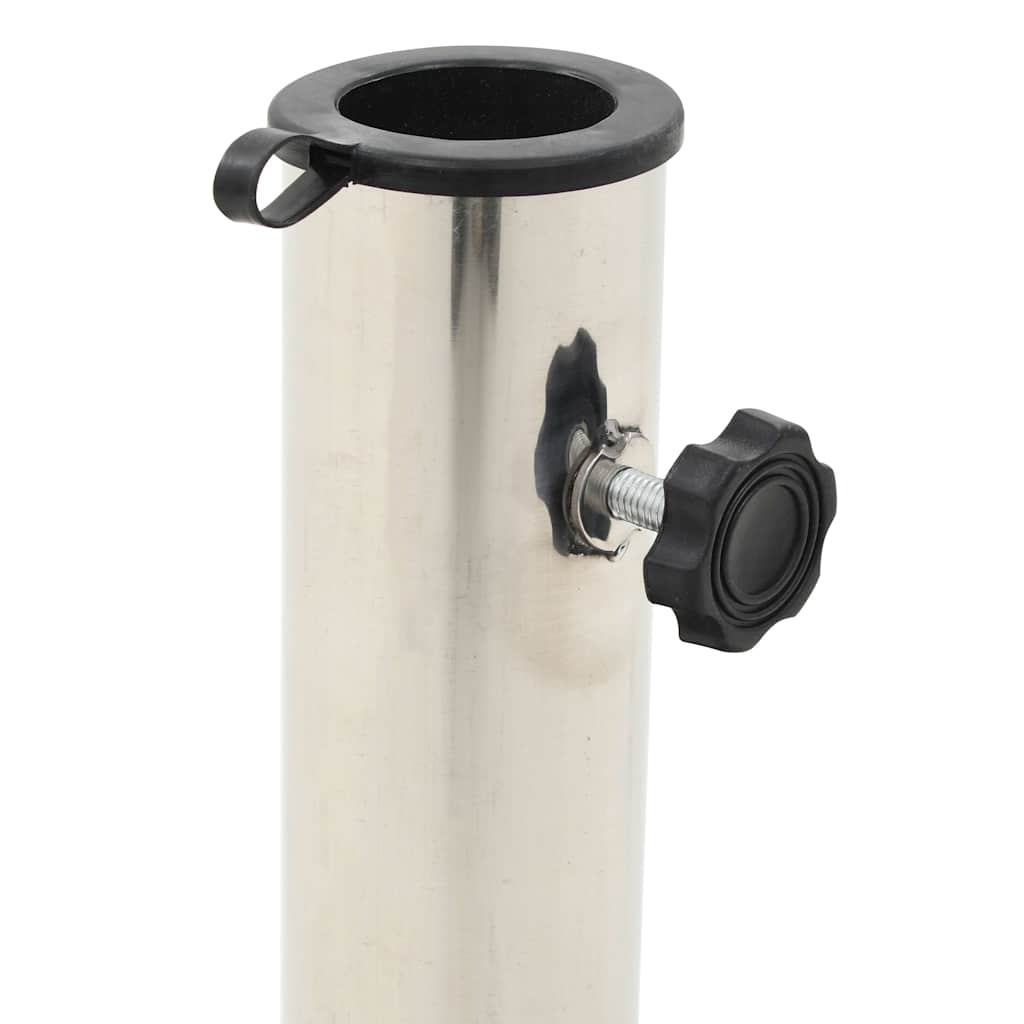 vidaXL Kwadratowa podstawa pod parasol, granitowa, 20 kg, czarna
