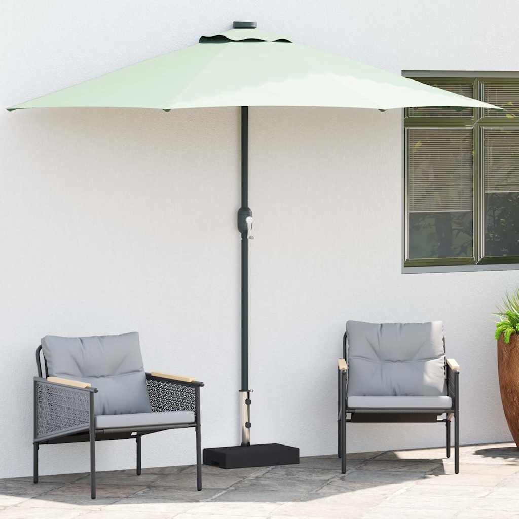 vidaXL Prostokątna podstawa pod parasol, granitowa, 25 kg, czarna