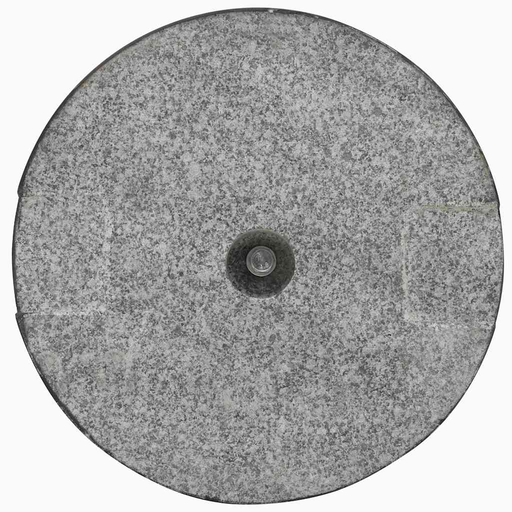 vidaXL Okrągła podstawa pod parasol, granitowa, 20 kg, czarna