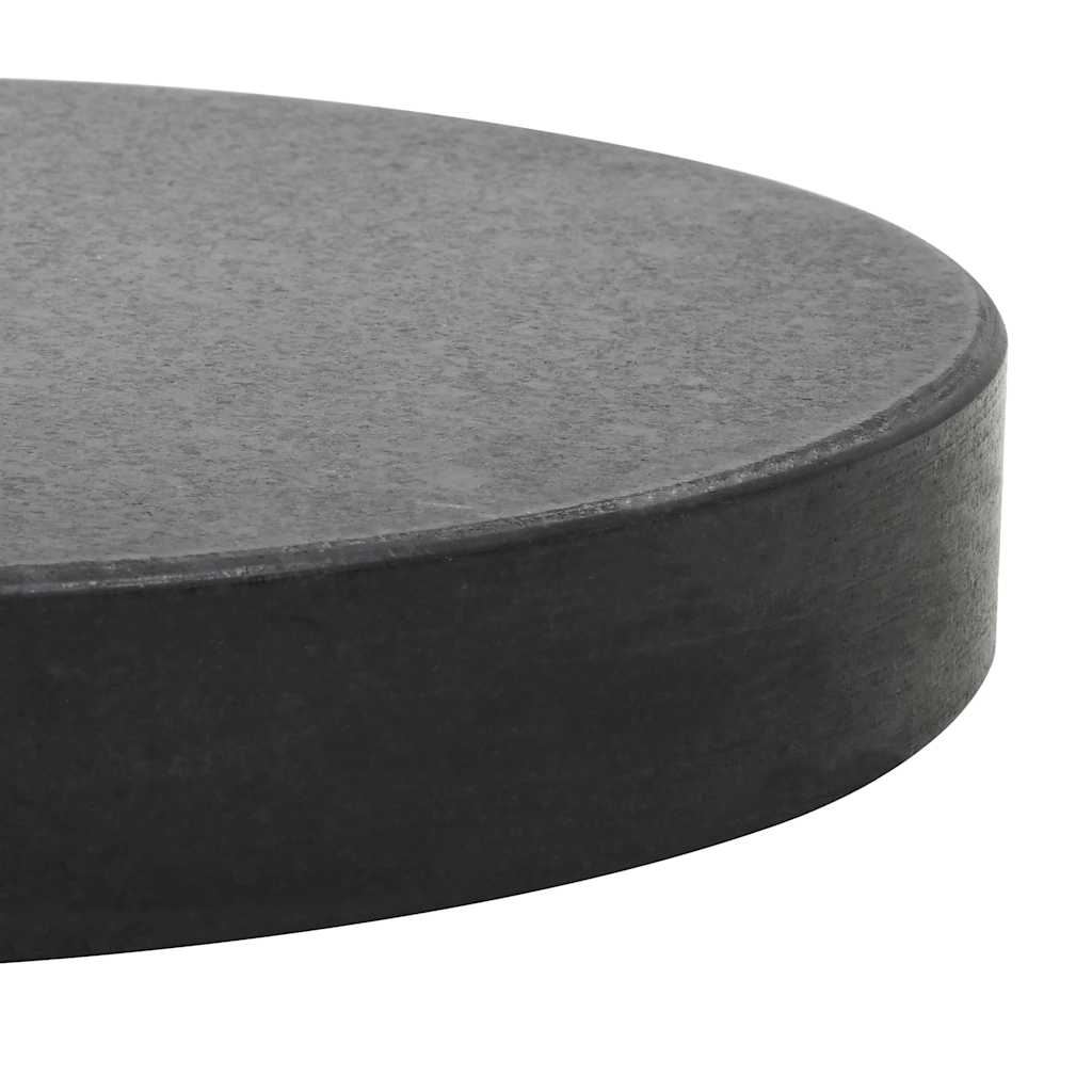 vidaXL Okrągła podstawa pod parasol, granitowa, 20 kg, czarna