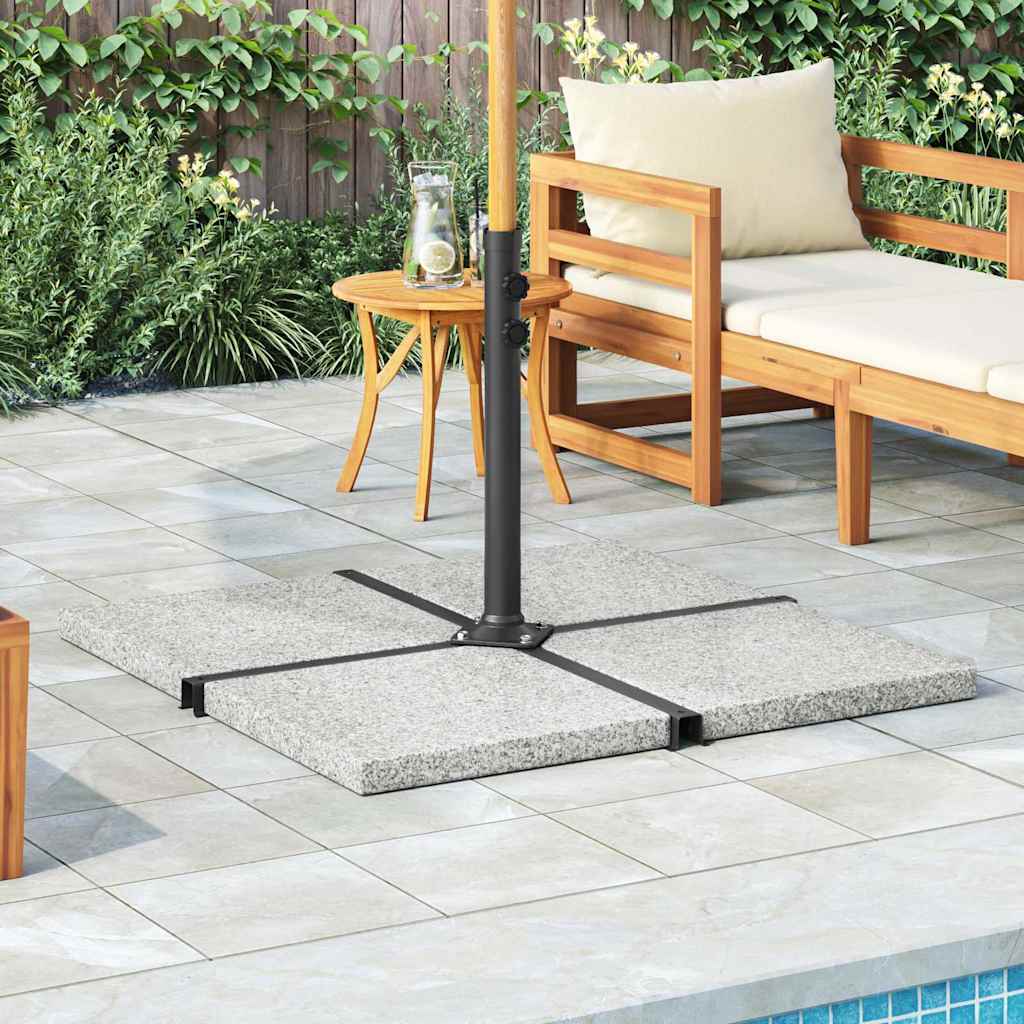 vidaXL Granitowy obciążnik do parasola, 25 kg, kwadratowy, szary