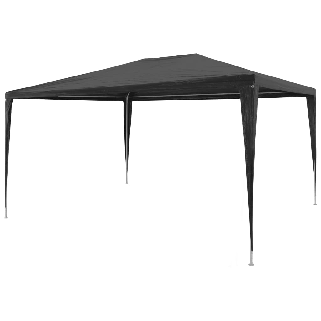 vidaXL Namiot imprezowy, 3 x 4 m, PE, antracytowy
