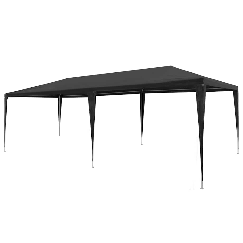 vidaXL Namiot imprezowy, 3 x 6 m, PE, antracytowy