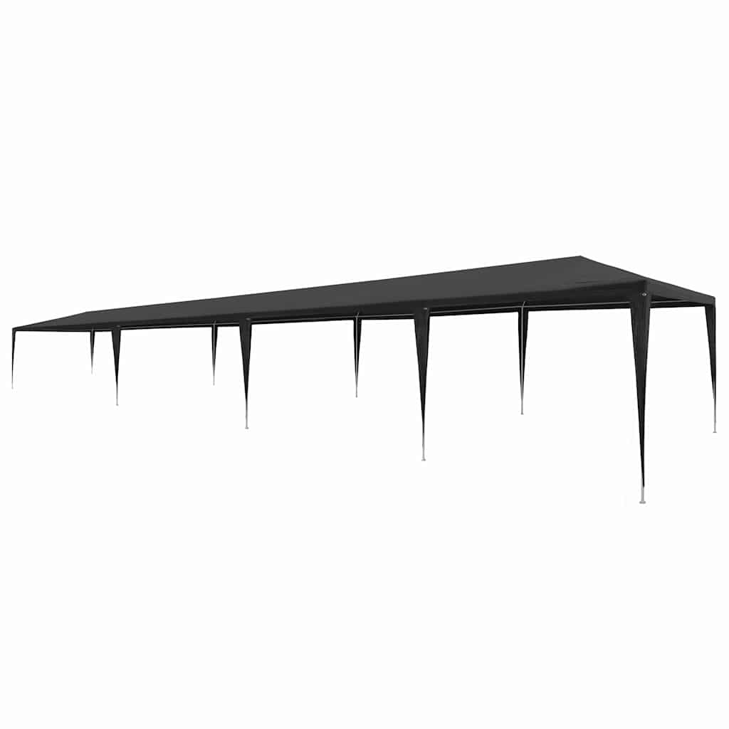 vidaXL Namiot imprezowy, 3 x 12 m, PE, antracytowy