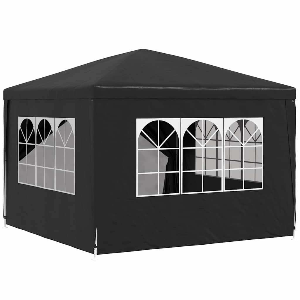 vidaXL Namiot imprezowy, 3 x 3 m, antracytowy