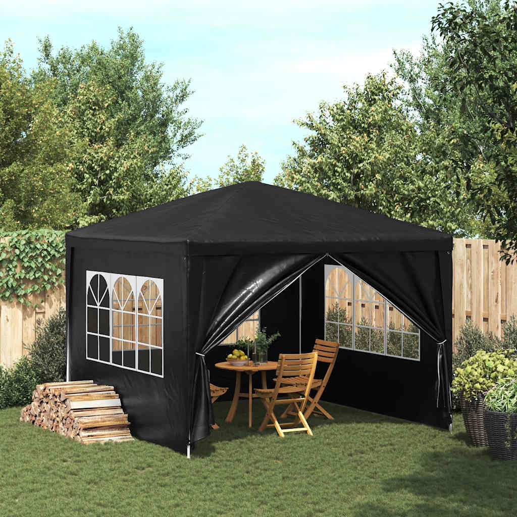 vidaXL Namiot imprezowy, 3 x 3 m, antracytowy