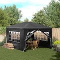 vidaXL Namiot imprezowy, 3 x 4 m, antracytowy