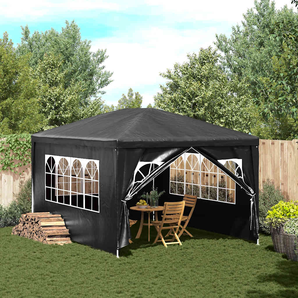 vidaXL Namiot imprezowy, 3 x 4 m, antracytowy