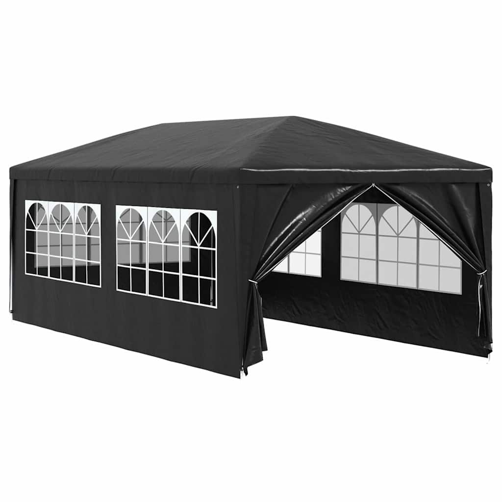 vidaXL Namiot imprezowy, 3 x 6 m, antracytowy