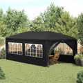 vidaXL Namiot imprezowy, 3 x 6 m, antracytowy