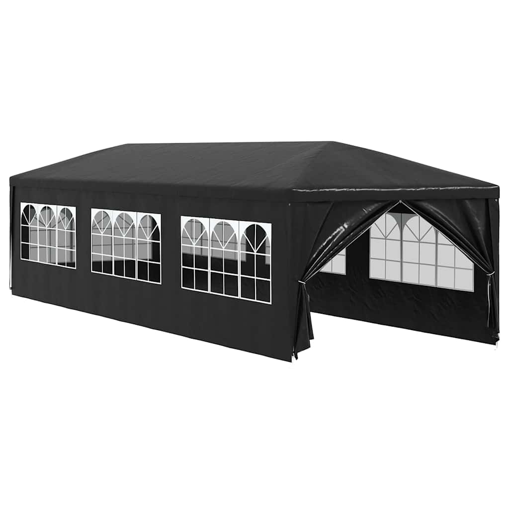 vidaXL Namiot imprezowy, 3 x 9 m, antracytowy