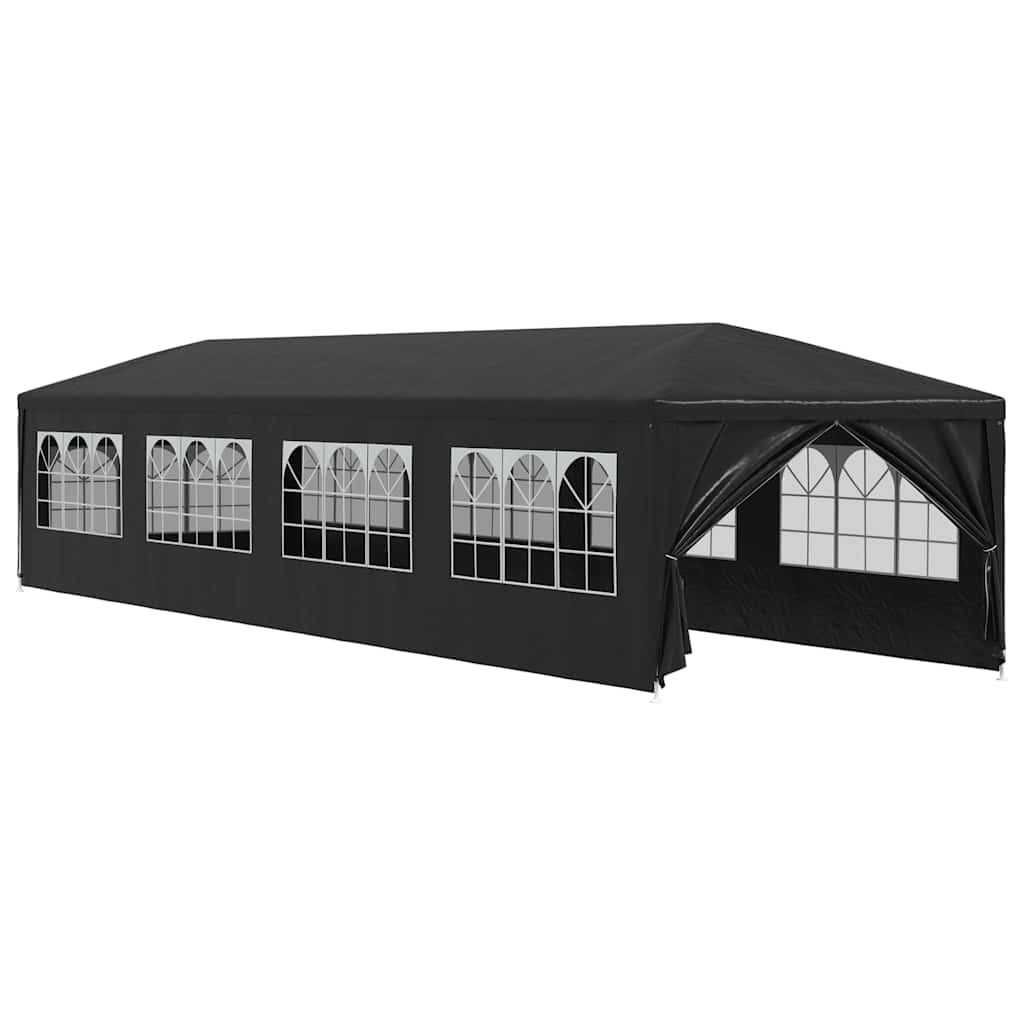vidaXL Namiot imprezowy, 3 x 12 m, antracytowy