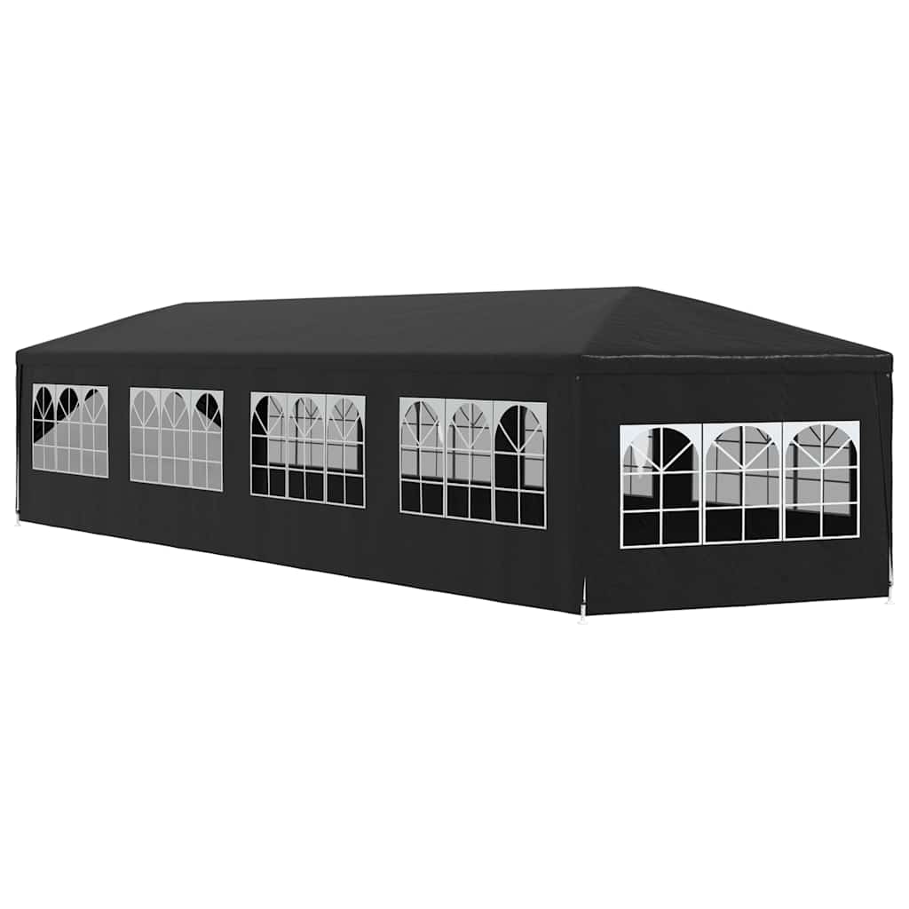 vidaXL Namiot imprezowy, 3 x 12 m, antracytowy