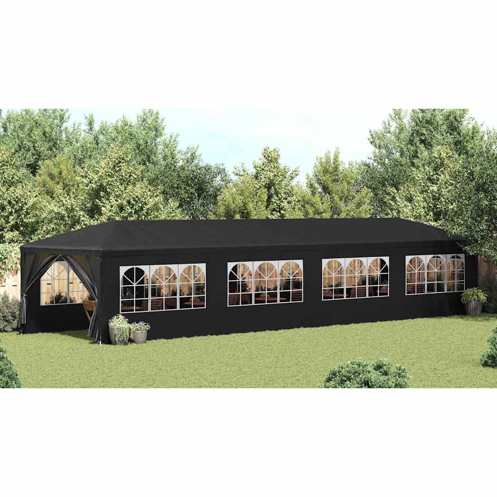 vidaXL Namiot imprezowy, 3 x 12 m, antracytowy