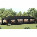 vidaXL Namiot imprezowy, 3 x 12 m, antracytowy