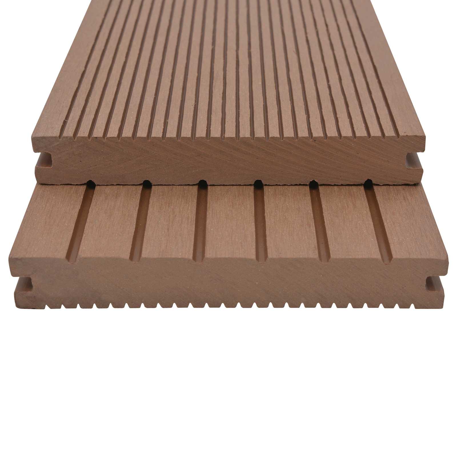 vidaXL Deska Tarasowa 6 pcs Jasny Brąz Kompozyt drewniano-plastikowy