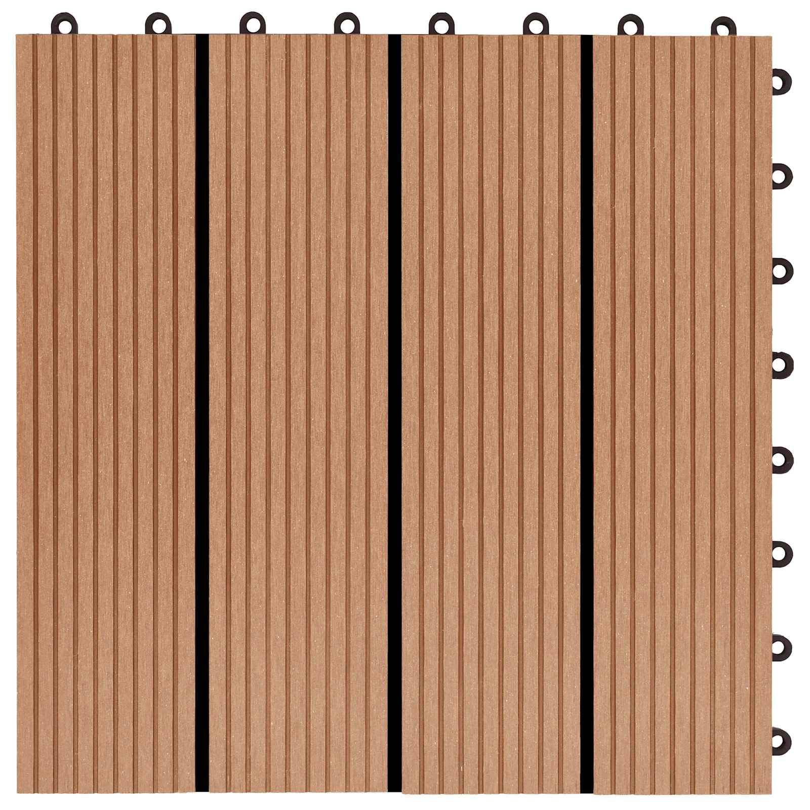 vidaXL Płytka Tarasowa 11 pcs Drewno tekowe 30 x 30 cm