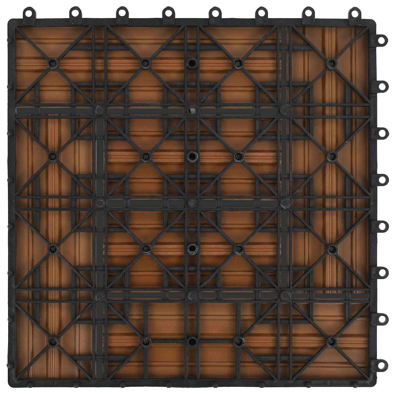 vidaXL Płytka Tarasowa 11 pcs Drewno tekowe 30 x 30 cm