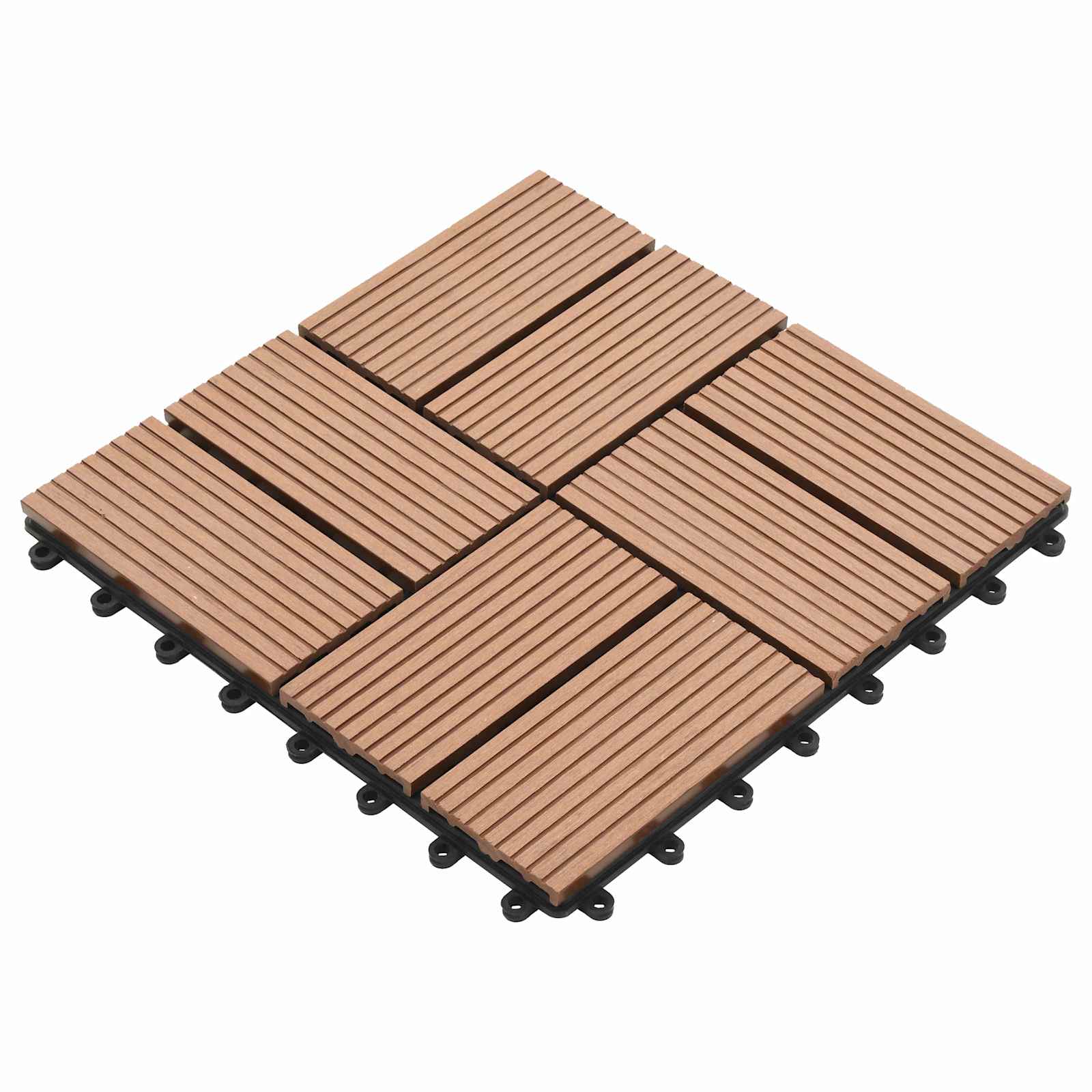 vidaXL Płytka Tarasowa 11 pcs brązowy 30 x 30 cm