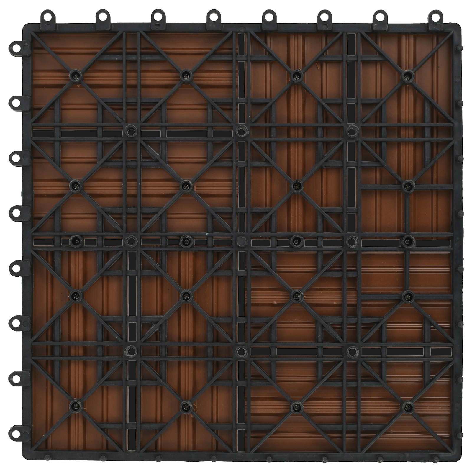 vidaXL Płytka Tarasowa 11 pcs brązowy 30 x 30 cm