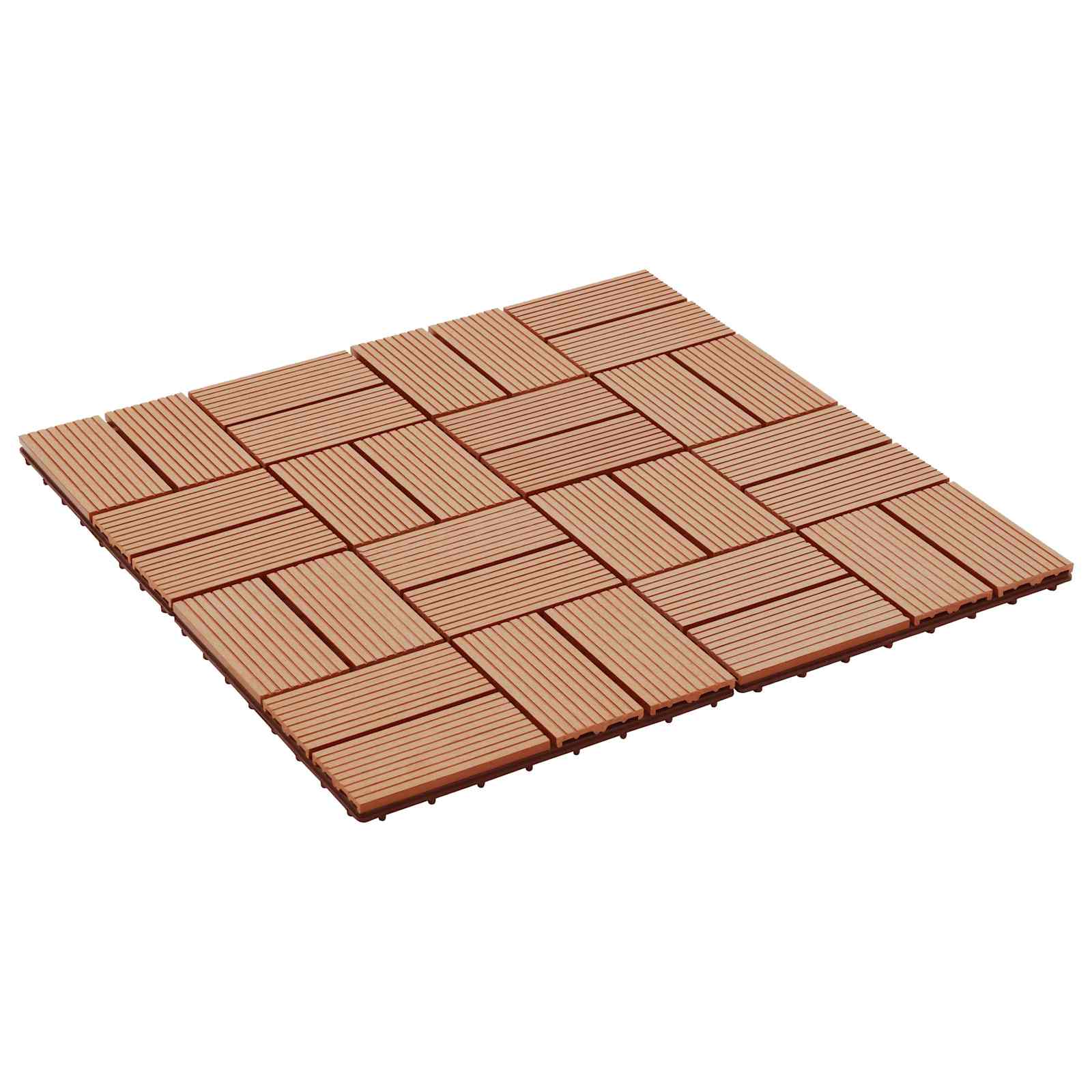 vidaXL Płytka Tarasowa 11 pcs Drewno tekowe 30 x 30 cm