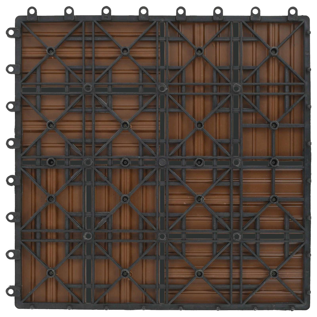 vidaXL Płytka Tarasowa 11 pcs Drewno tekowe 30 x 30 cm