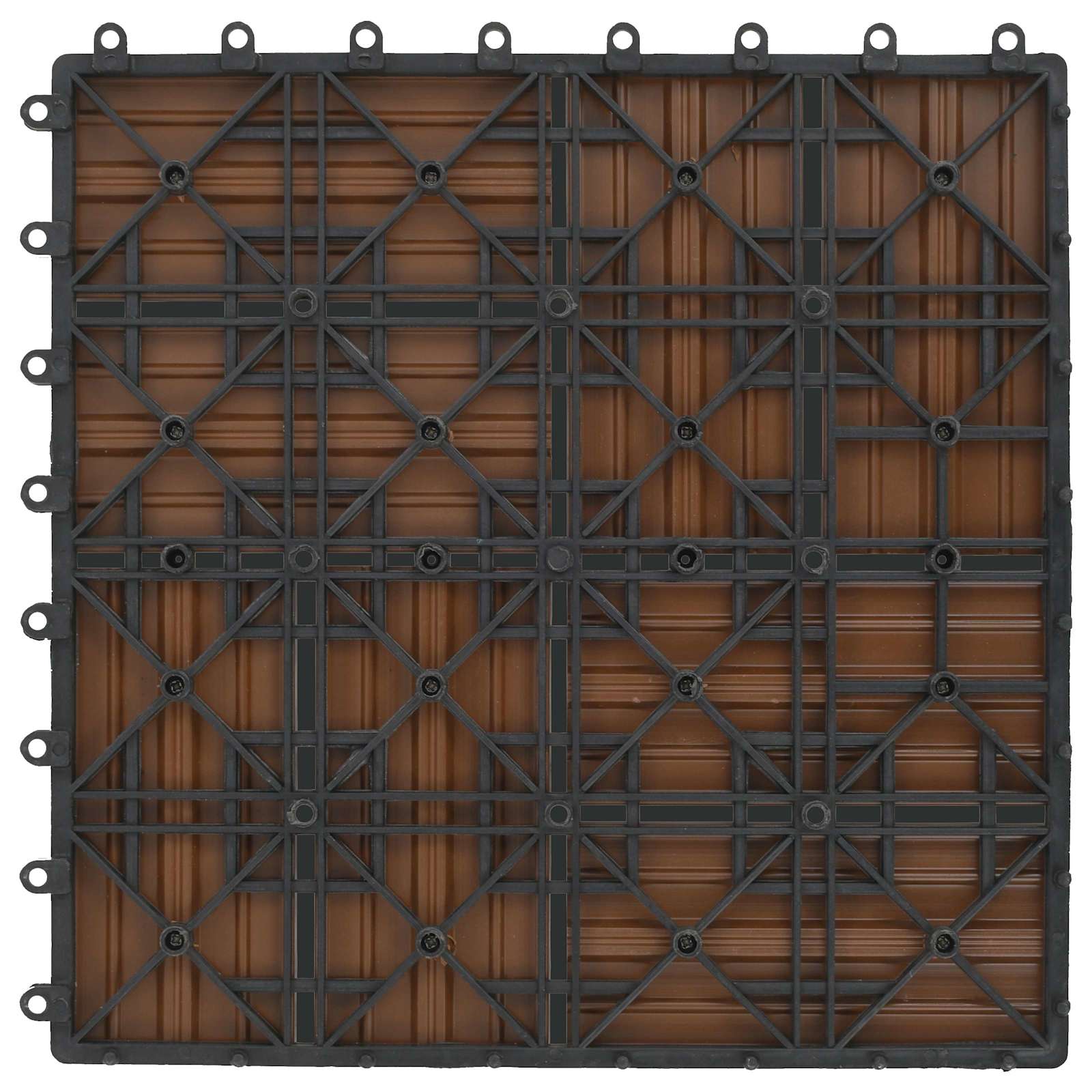 vidaXL Płytka Tarasowa 11 pcs Drewno tekowe 30 x 30 cm