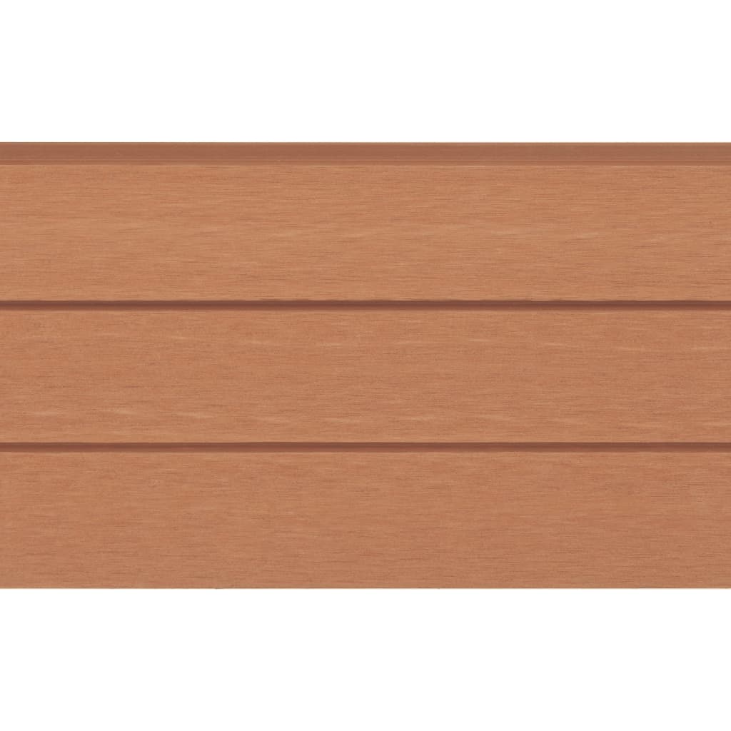 vidaXL Zamienne deski ogrodzeniowe, 9 szt., WPC, 170 cm, brązowe