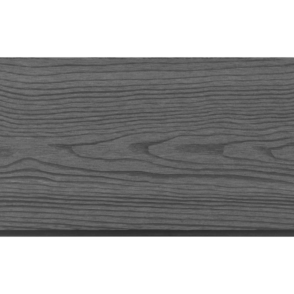 vidaXL Zamienne deski ogrodzeniowe z WPC, 9 szt., 170 cm, szare