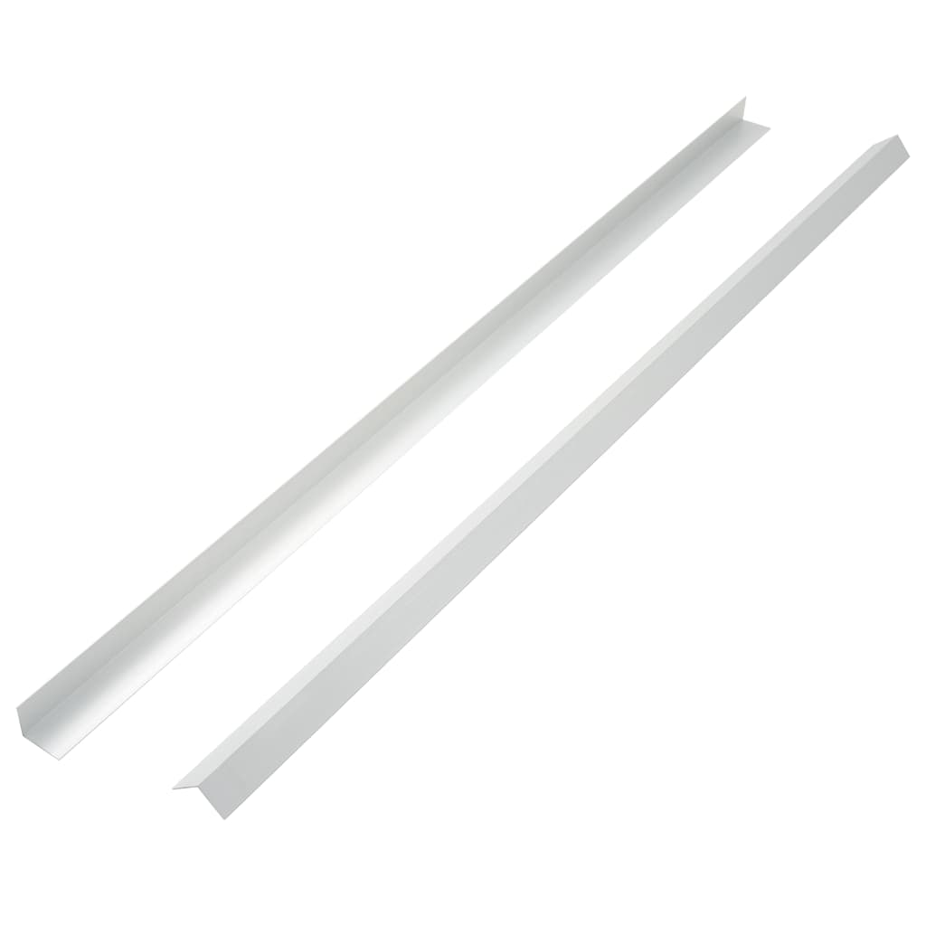 vidaXL Tarasowe listwy kątowe, 5 szt., aluminium, 170 cm, srebrne