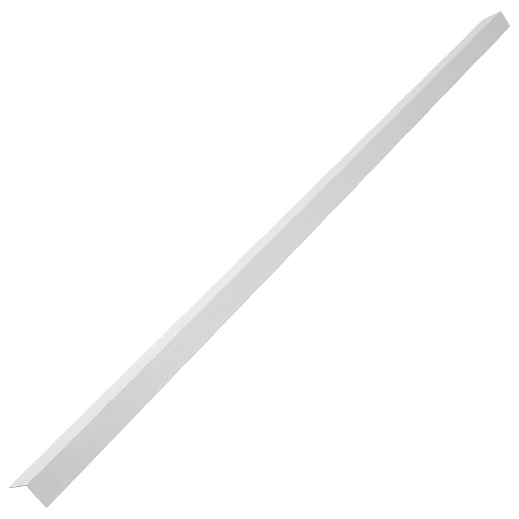 vidaXL Tarasowe listwy kątowe, 5 szt., aluminium, 170 cm, srebrne