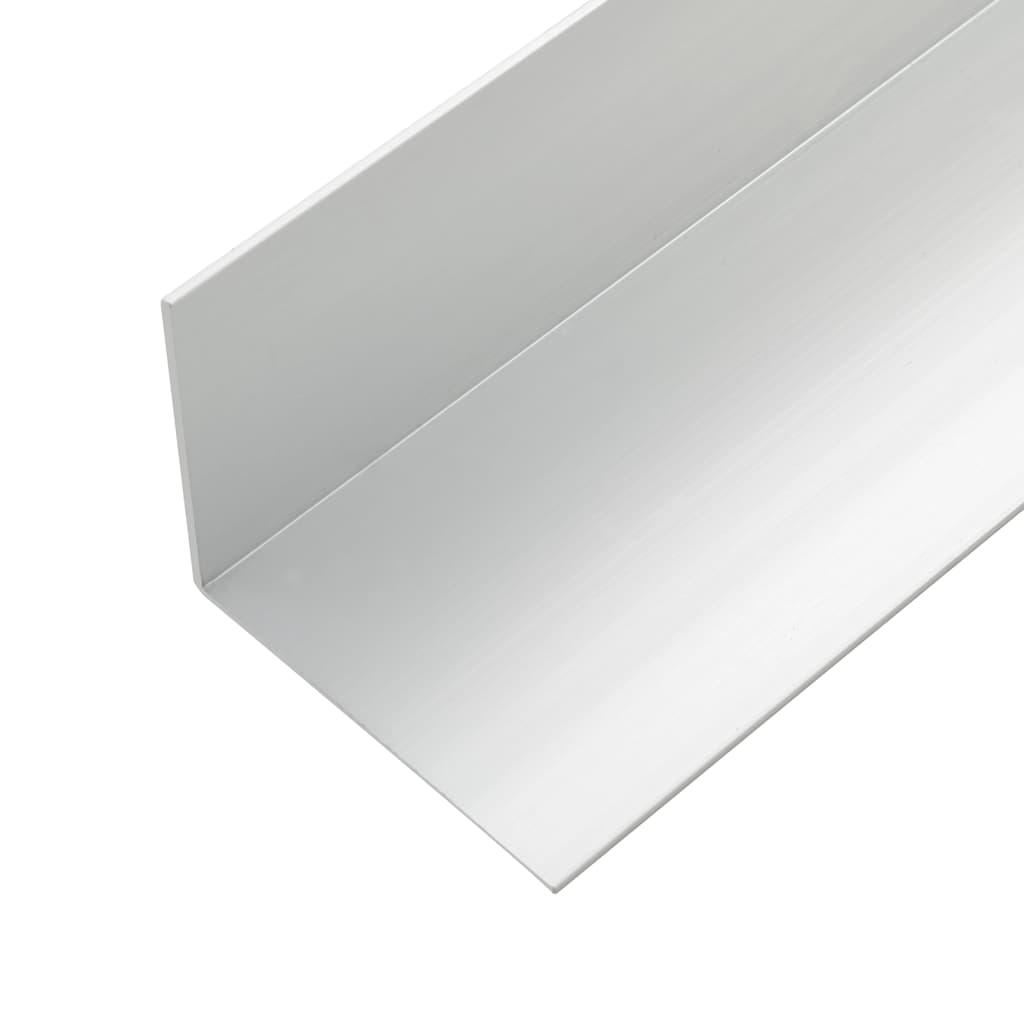 vidaXL Tarasowe listwy kątowe, 5 szt., aluminium, 170 cm, srebrne