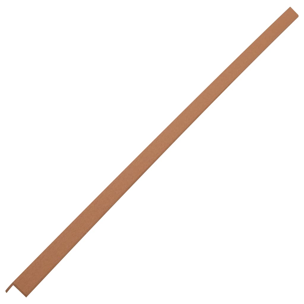 vidaXL Tarasowe listwy kątowe, 5 szt., WPC, 170 cm, jasnobrązowe