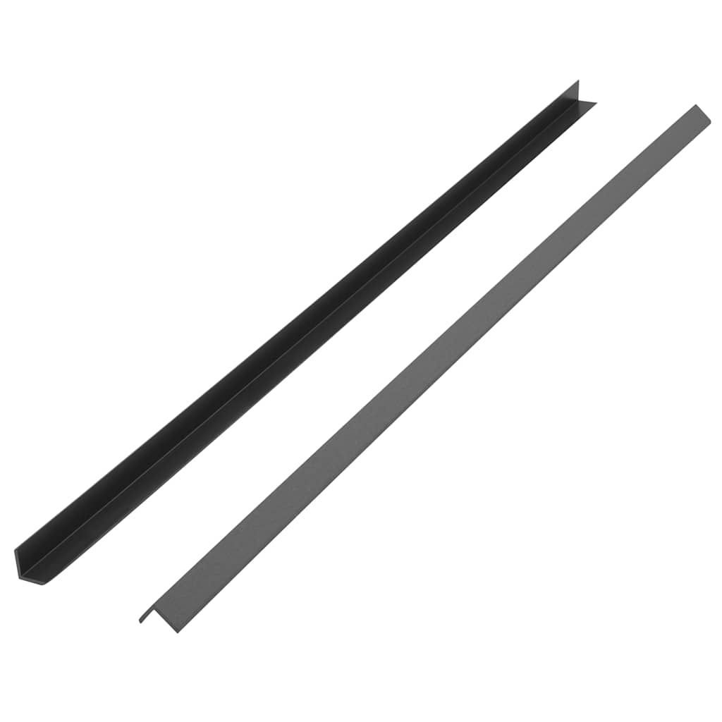 vidaXL Tarasowe listwy kątowe, 5 szt., WPC, 170 cm, szare