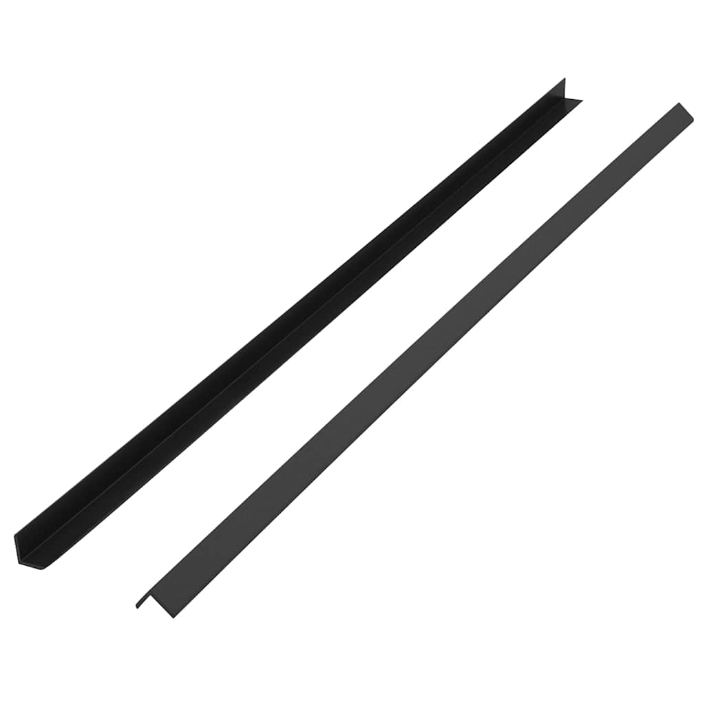 vidaXL Tarasowe listwy kątowe, 5 szt., WPC, 170 cm, czarne