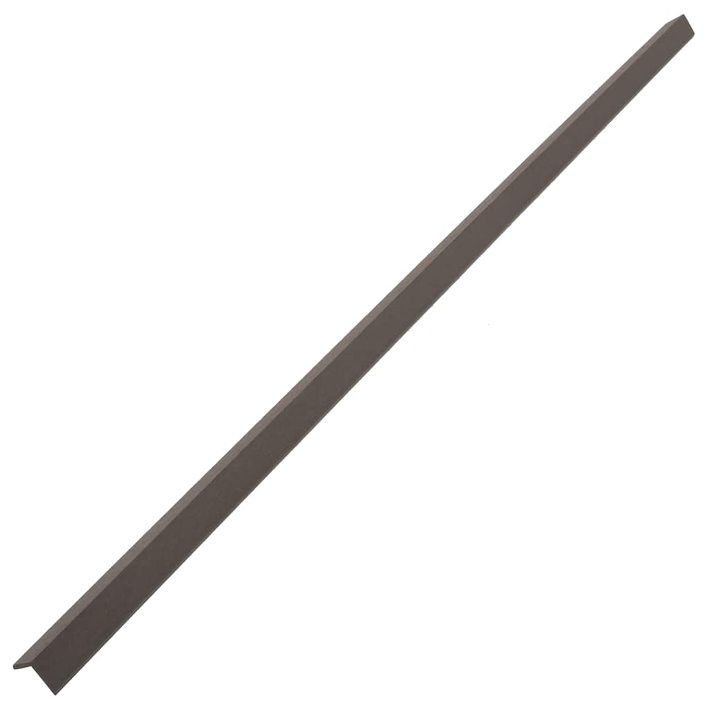 vidaXL Tarasowe listwy kątowe, 5 szt., WPC, 170 cm, ciemnobrązowe