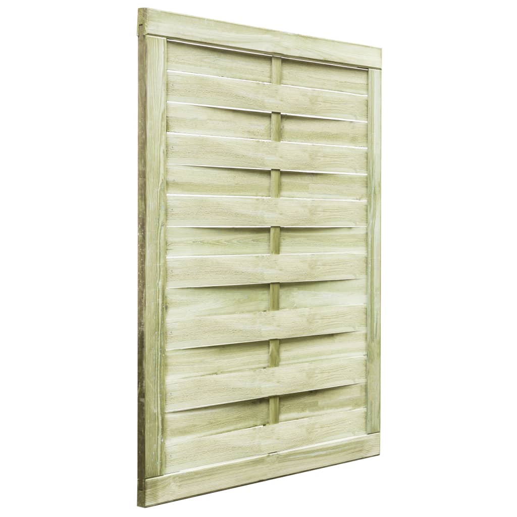 vidaXL Furtka ogrodowa, impregnowana sosna, 100x125 cm, zielona