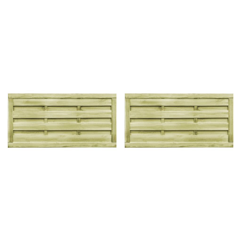 vidaXL Furtki, 2 szt., impregnowana sosna, 150 x 75 cm, zielone