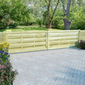 vidaXL Furtki, 2 szt., impregnowana sosna, 150 x 75 cm, zielone