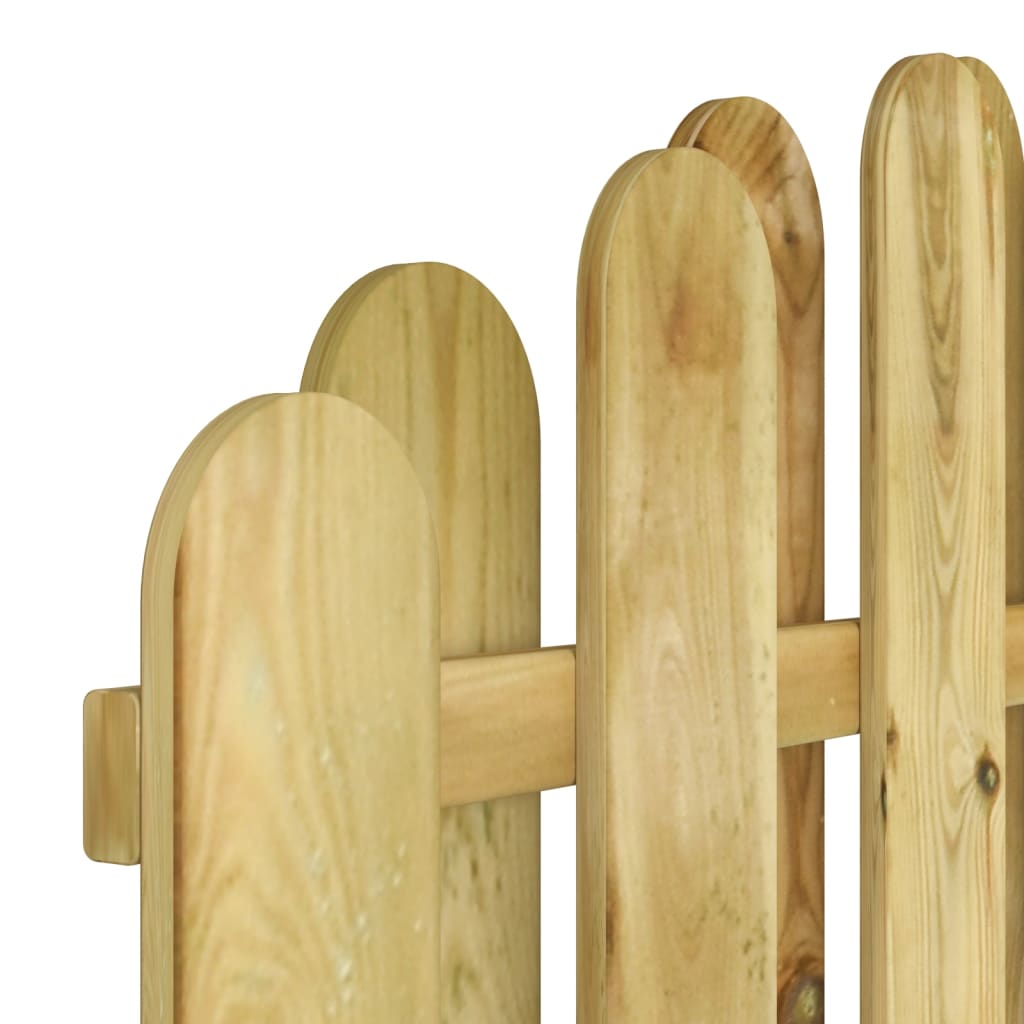vidaXL Furtka z łukiem, impregnowane drewno sosnowe, 100 x 125