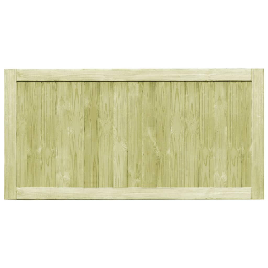 vidaXL Furtki ogrodowe, 2 szt., impregnowana sosna, 300 x 75 cm
