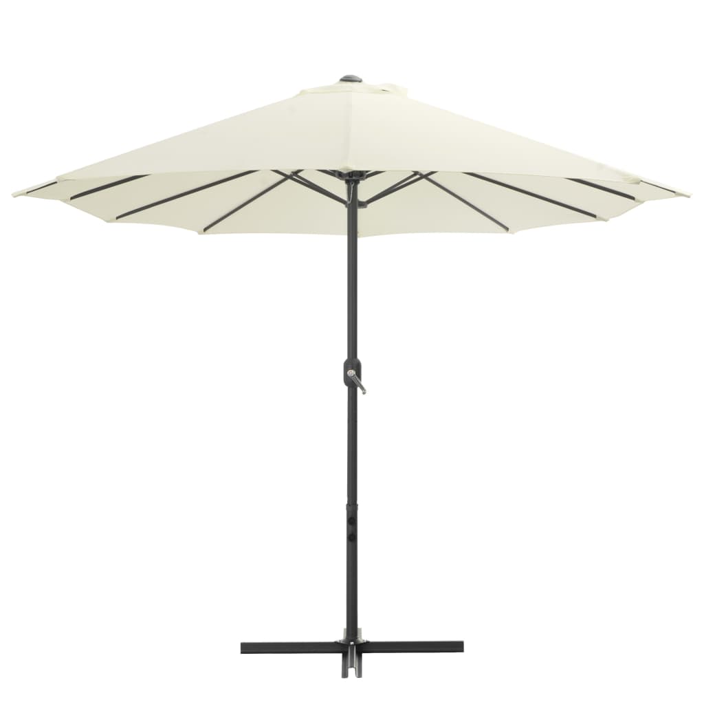 vidaXL Parasol ogrodowy na słupku aluminiowym, 460 x 270 cm, piaskowy