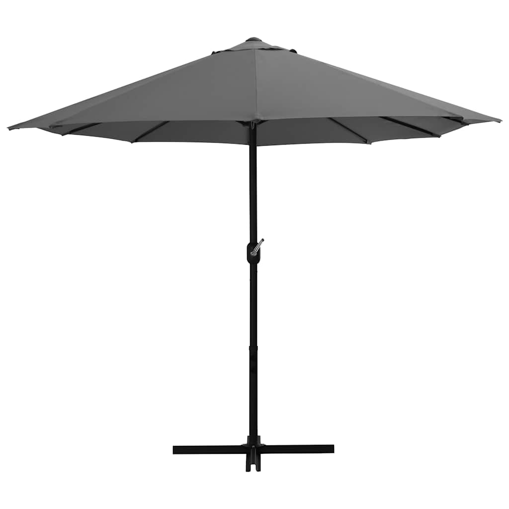 vidaXL Parasol ogrodowy na słupku aluminiowym, 460x270 cm, antracytowy