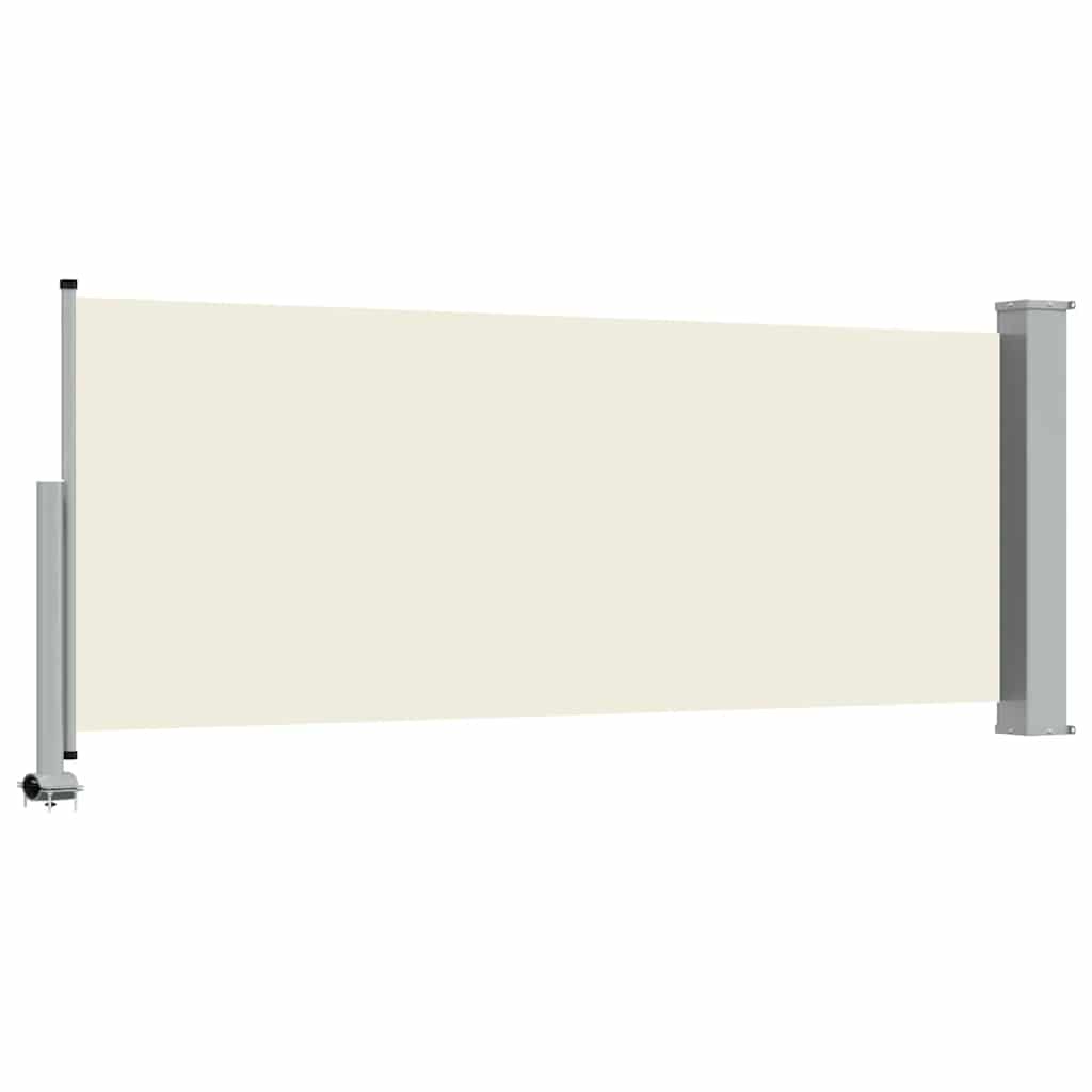 vidaXL Tarasowa, zwijana markiza boczna, 100 x 300 cm, kremowa
