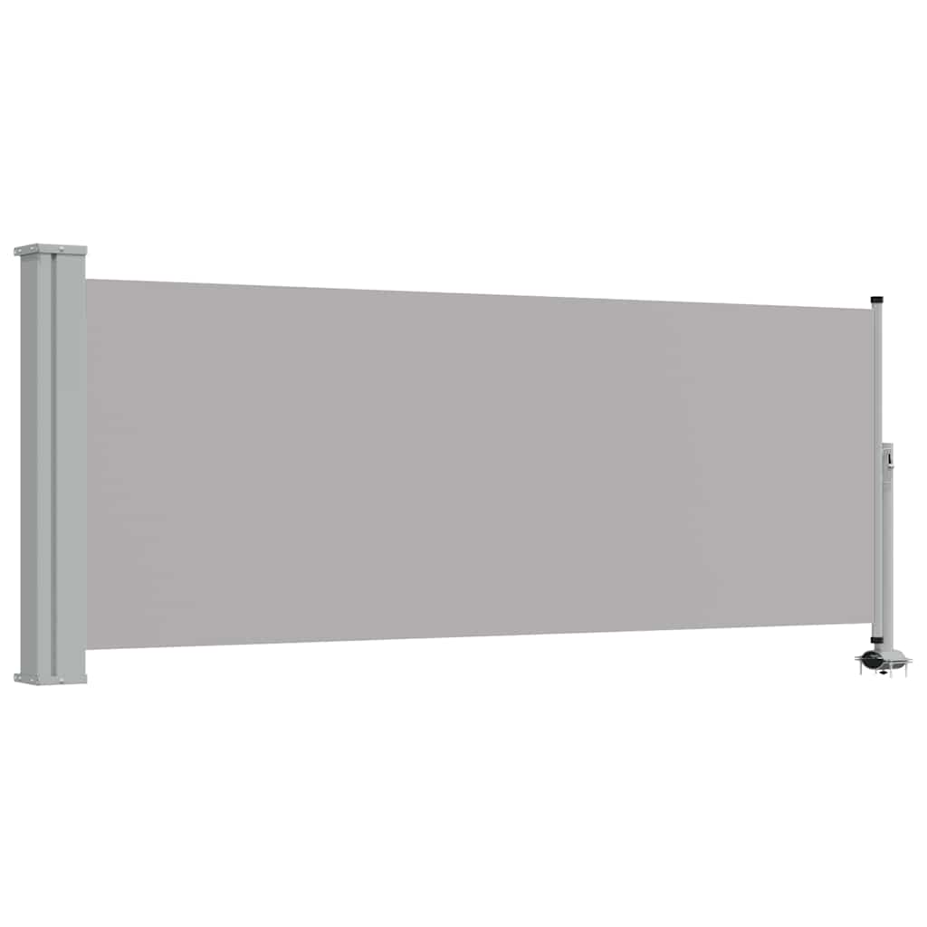 vidaXL Tarasowa, zwijana markiza boczna, 100 x 300 cm, szara