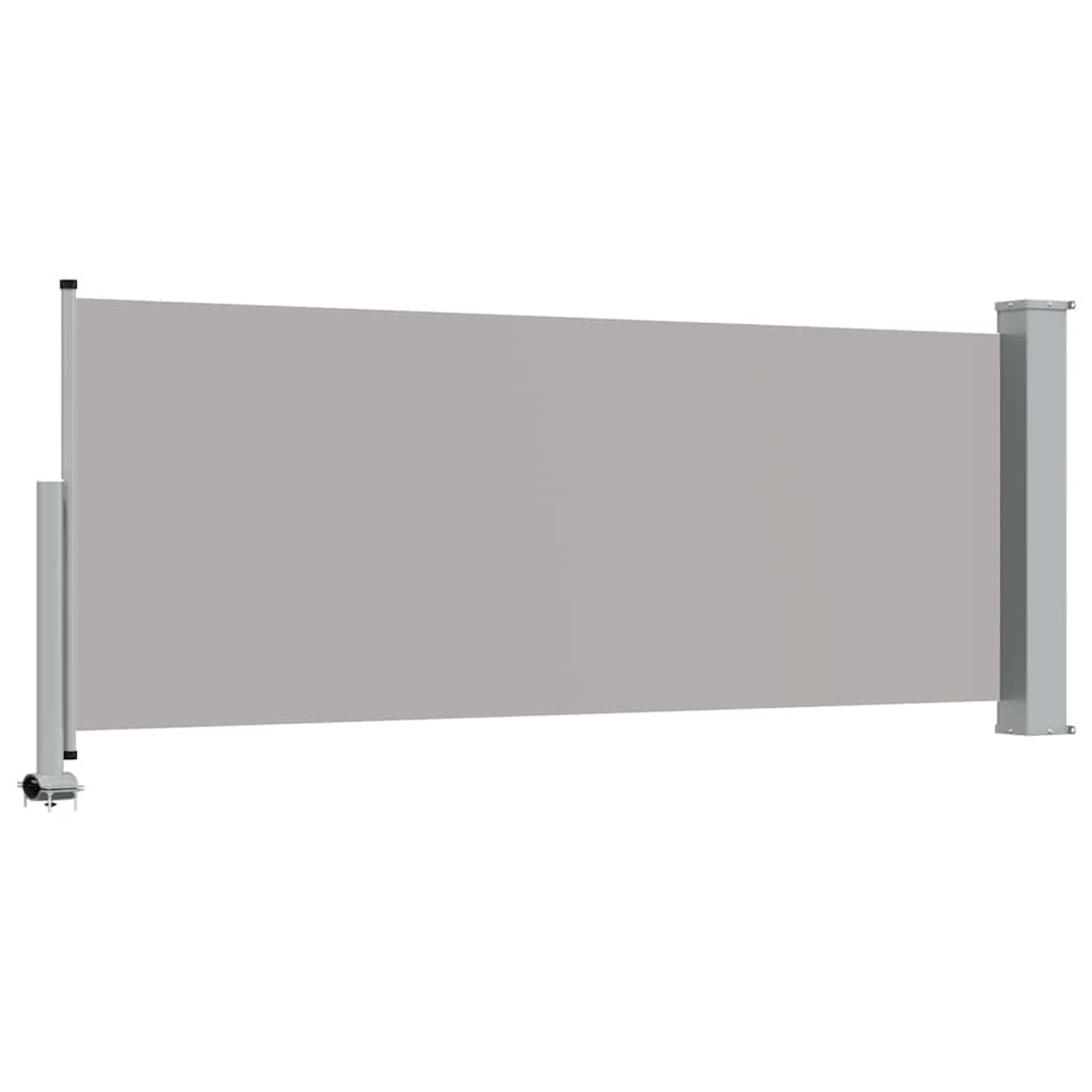 vidaXL Tarasowa, zwijana markiza boczna, 100 x 300 cm, szara