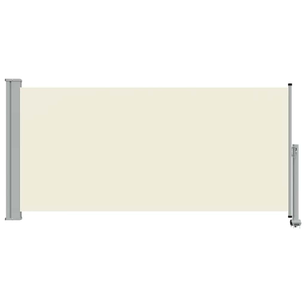 vidaXL Tarasowa, zwijana markiza boczna, 120 x 300 cm, kremowa