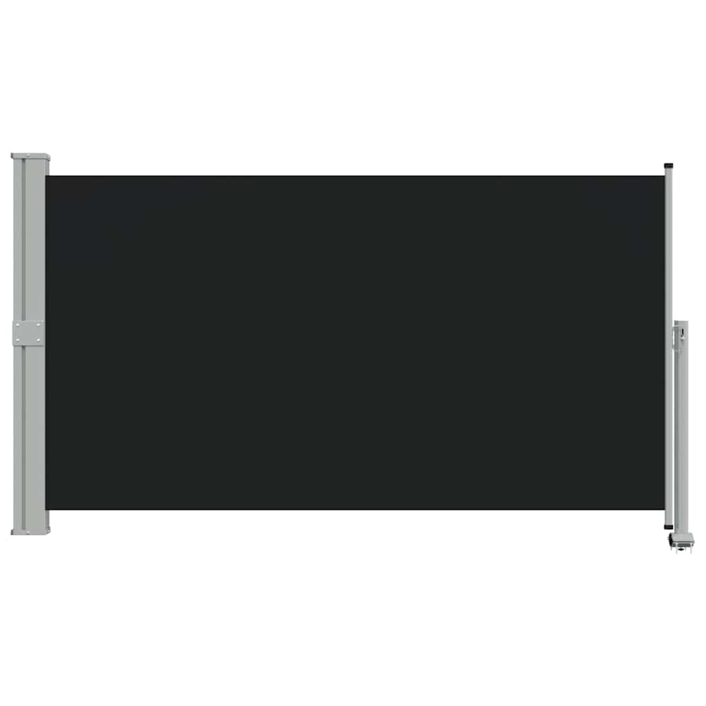 vidaXL Tarasowa, zwijana markiza boczna, 140 x 300 cm, czarna