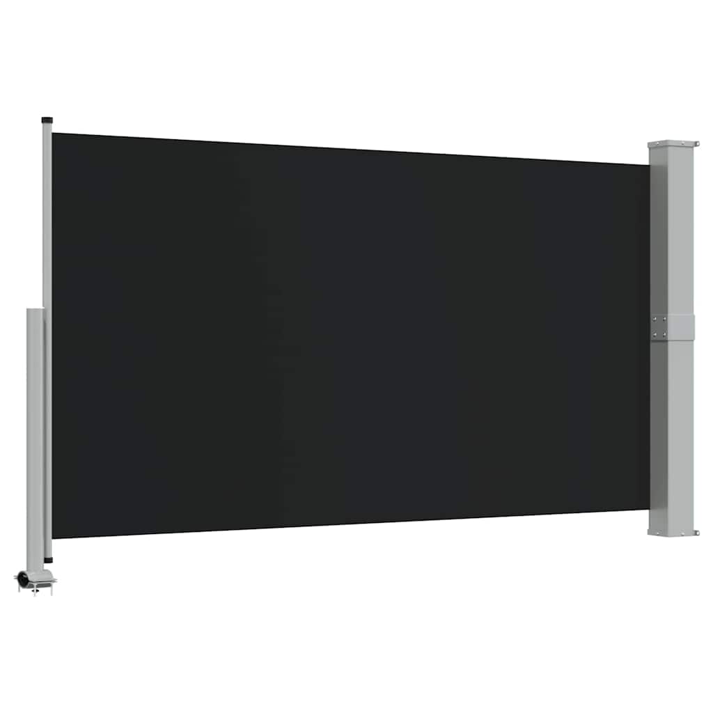 vidaXL Tarasowa, zwijana markiza boczna, 140 x 300 cm, czarna